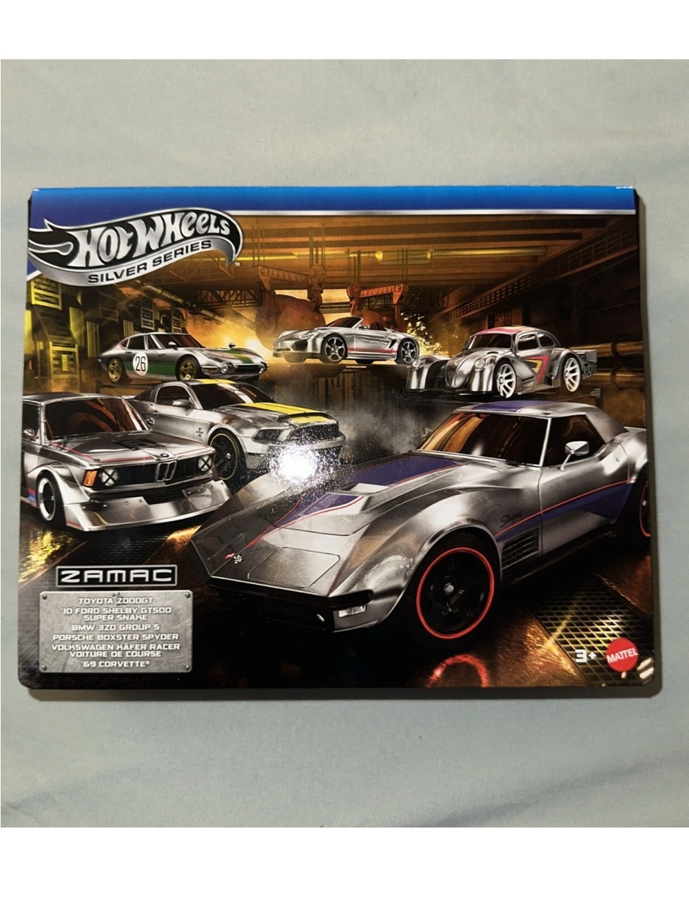 2026 Hot Wheels Silver Series ZAMAC 6 Pack Set BMW Toyota Porsche VW Corvette